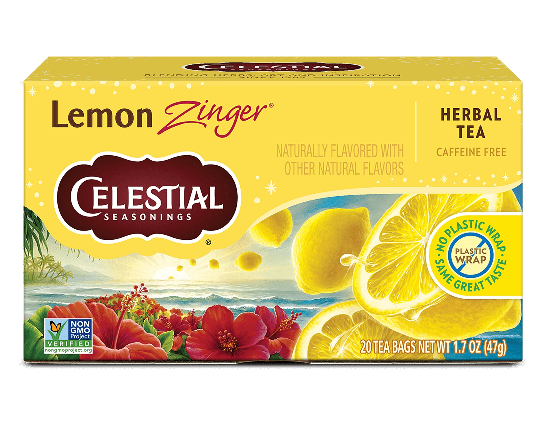 Lemon Zinger Herbal Tea | Tart, Bright & Caffeine-Free – Celestial Lemon Zinger Herbal Tea | Tart, Bright & Caffeine-Free – Celestial