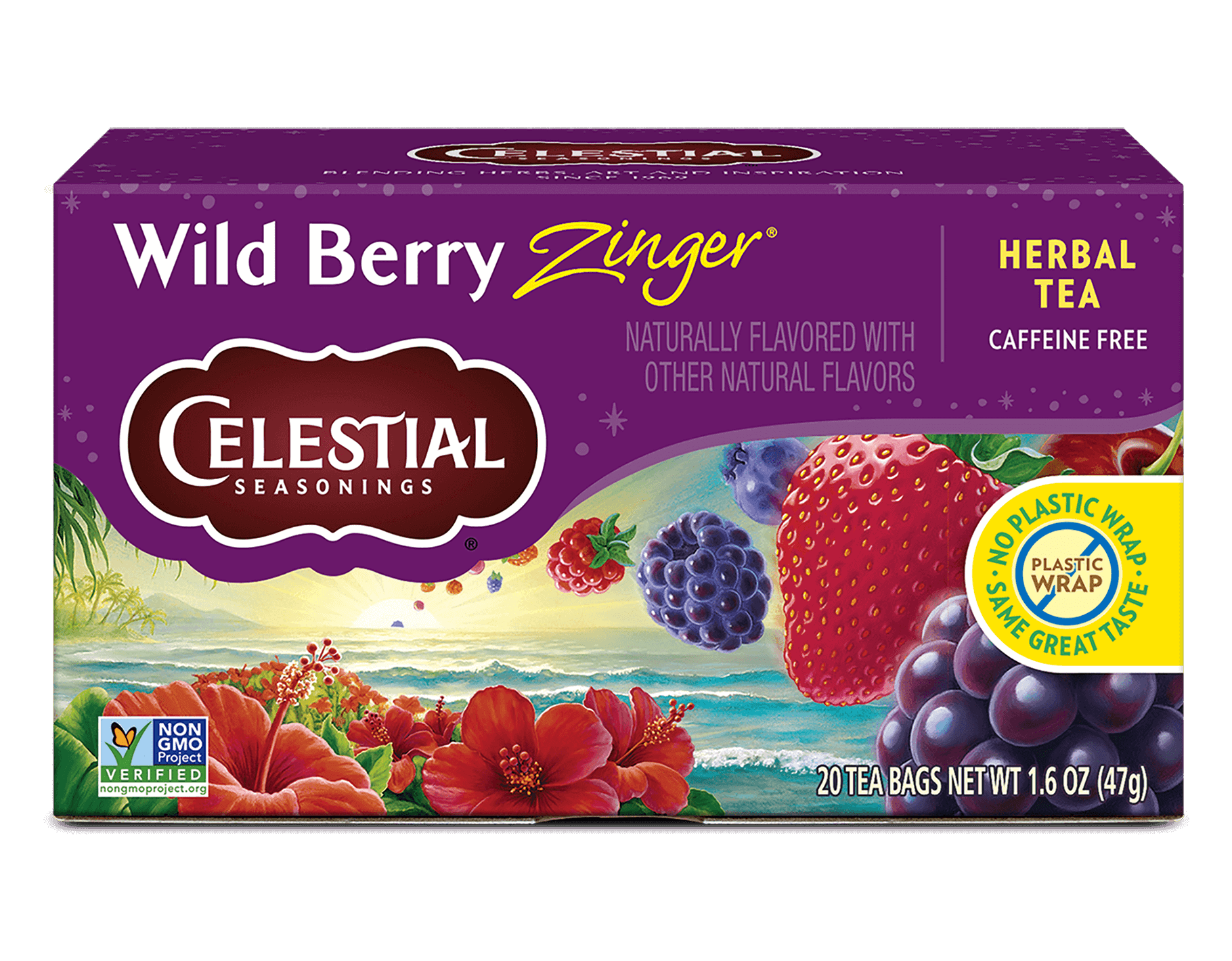 Wild Berry Zinger Herbal Tea | Fruity & Caffeine-Free – Celestial Wild Berry Zinger Herbal Tea | Fruity & Caffeine-Free – Celestial