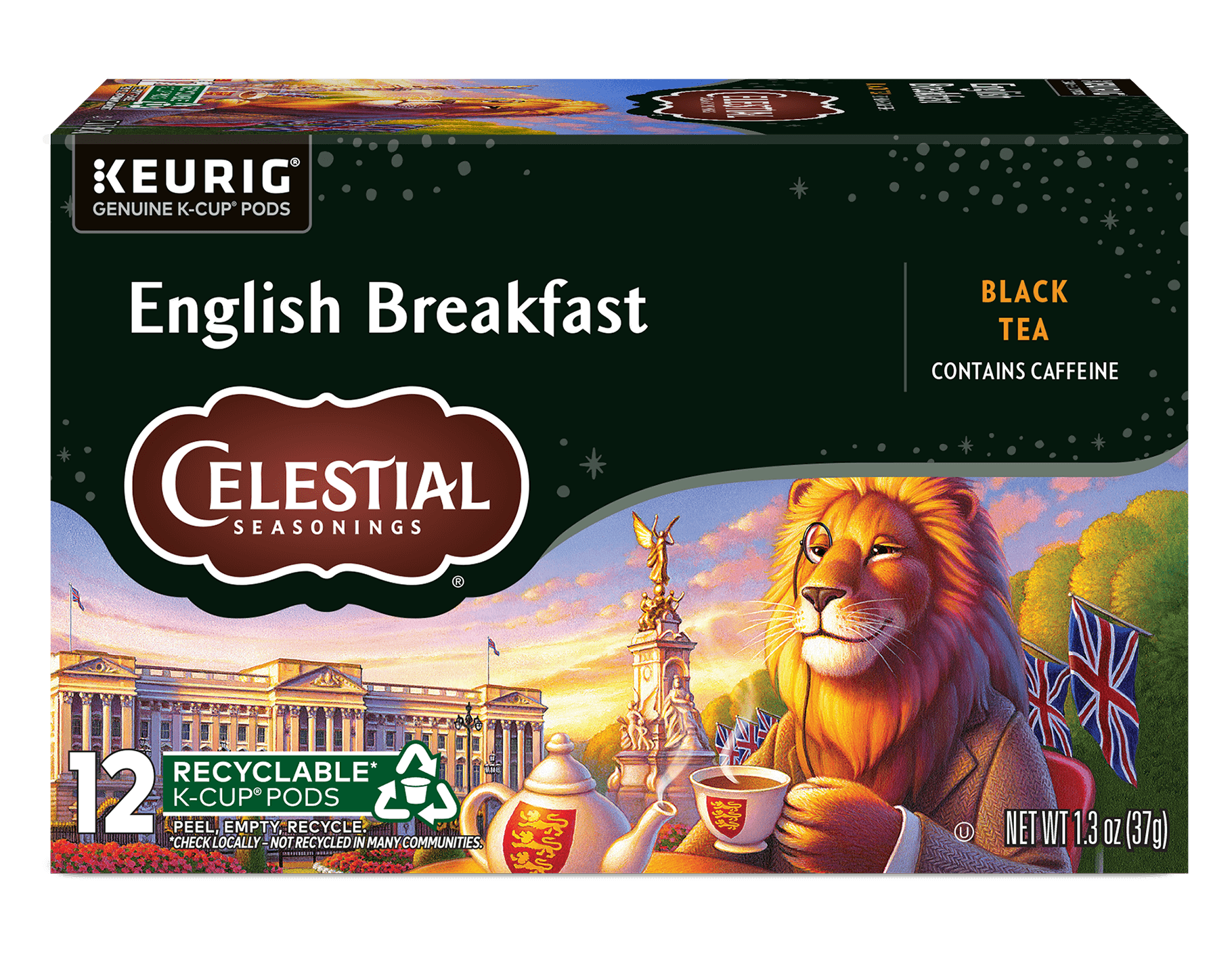 English Breakfast Tea K-Cups, 12 ct Strong Black Tea Pods