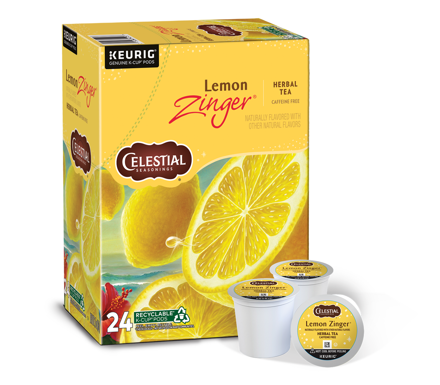 Lemon Zinger Herbal Tea K-Cup Pods