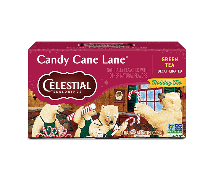 Green Tea - Candy Cane Lane flavor - box