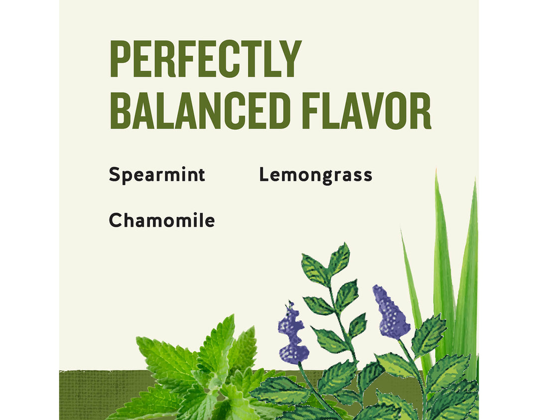 Sleepytime Herbal Tea, 20 ct; PERFECTLY
BALANCED FLAVOR
Spearmint
Lemongrass
Chamomile
