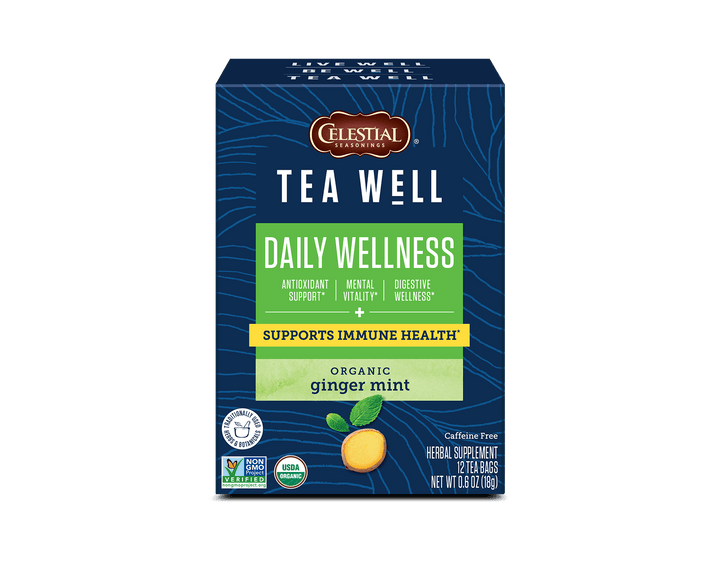 TeaWell Organic Ginger Mint Wellness Tea