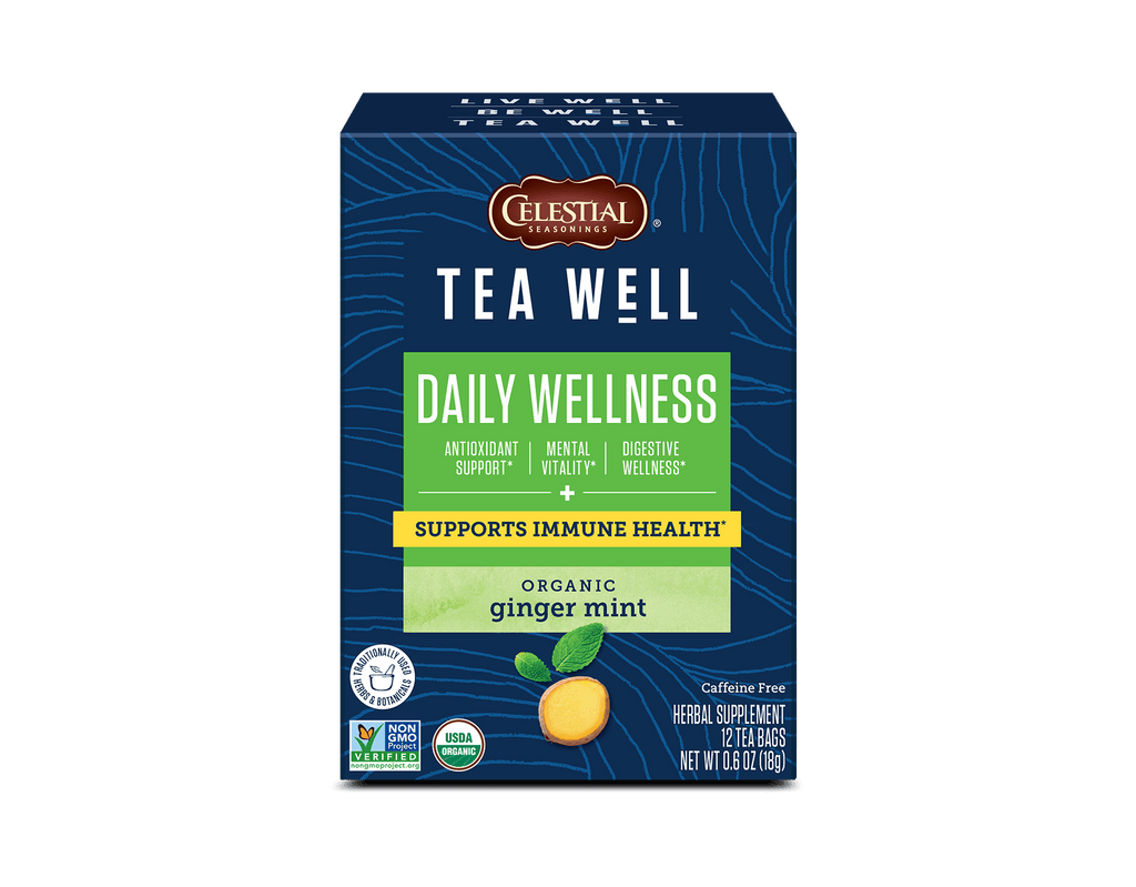 TeaWell Organic Ginger Mint – Celestial Seasonings