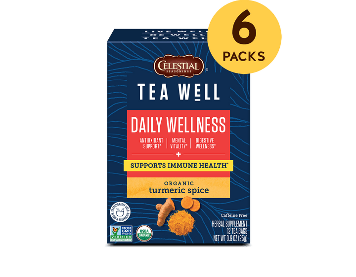 TeaWell Organic Turmeric Spice Wellness Tea