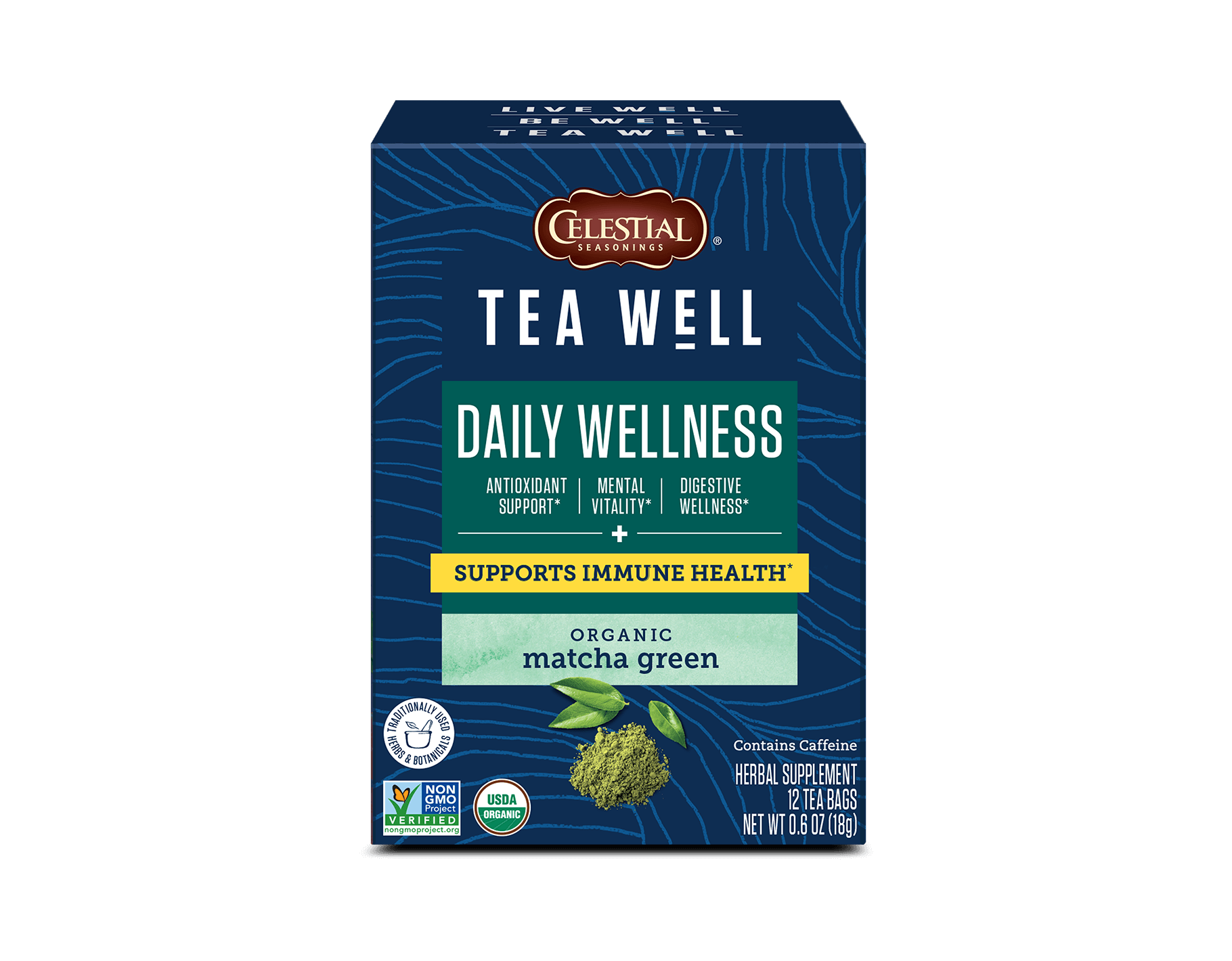 TeaWell Organic Matcha Green Wellness Tea