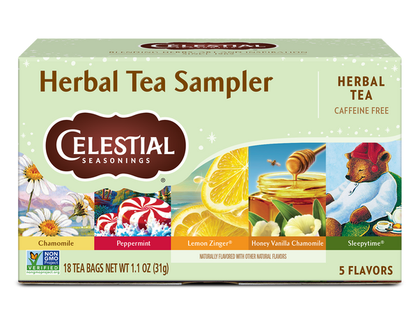 Herbal Tea Sampler | 5 Soothing Herbal Favorites – Celestial