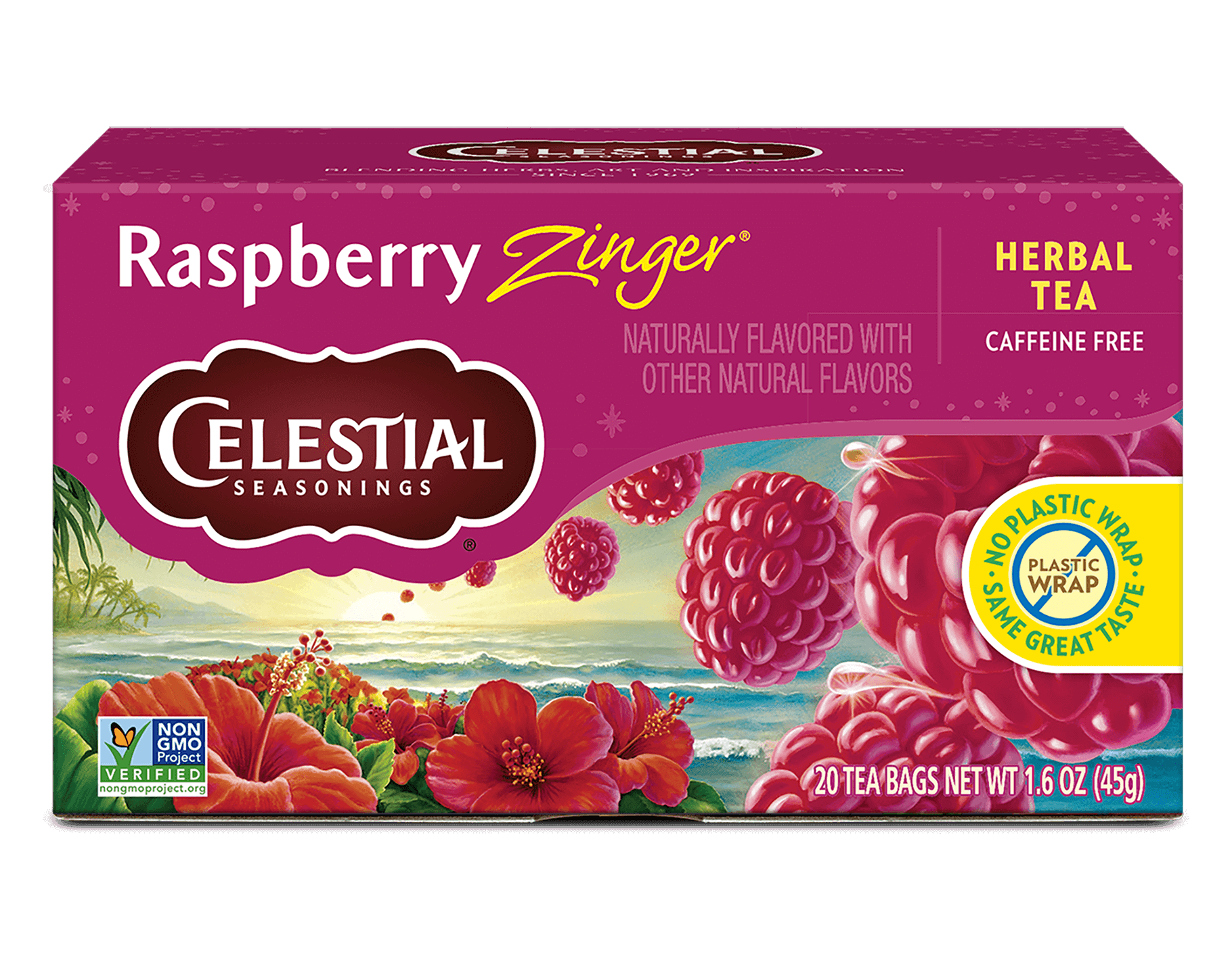 Raspberry Zinger Herbal Tea 1 box (20 tea bags)