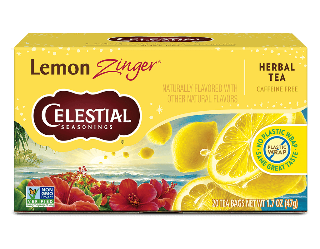 Lemon Zinger Herbal Tea | Tart, Bright & Caffeine-Free – Celestial