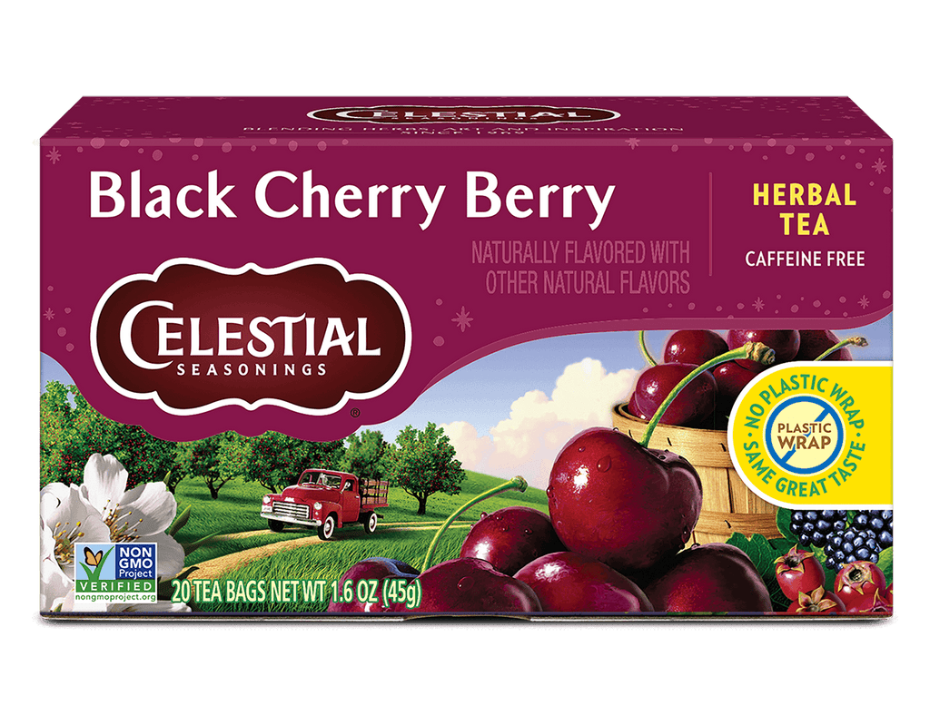 Black Cherry Berry Herbal Tea | Bold Fruity Caffeine-Free Blend