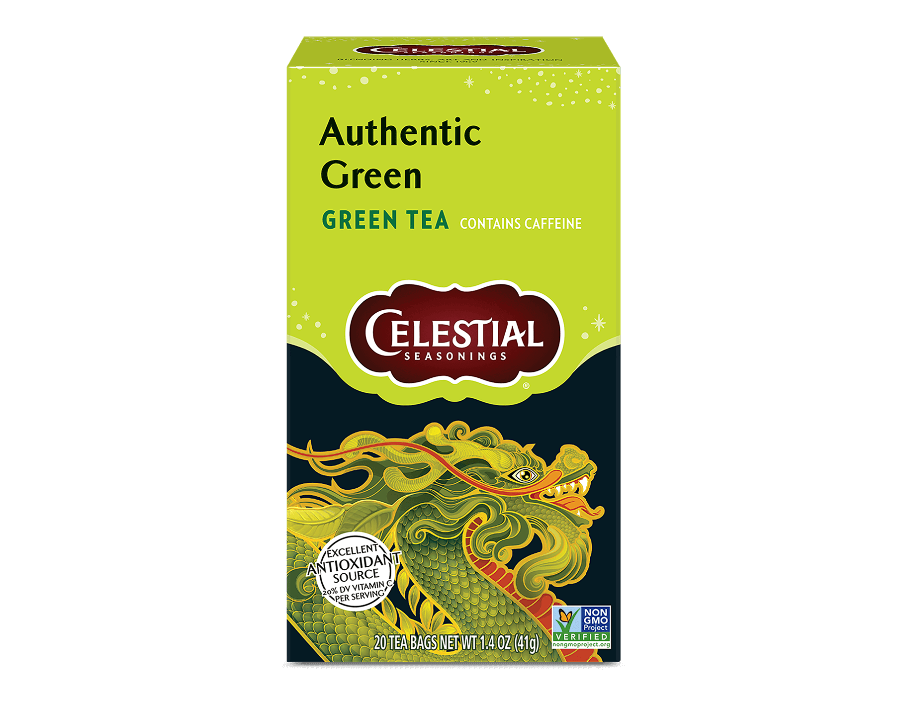 Authentic Green 1 box (20 tea bags)