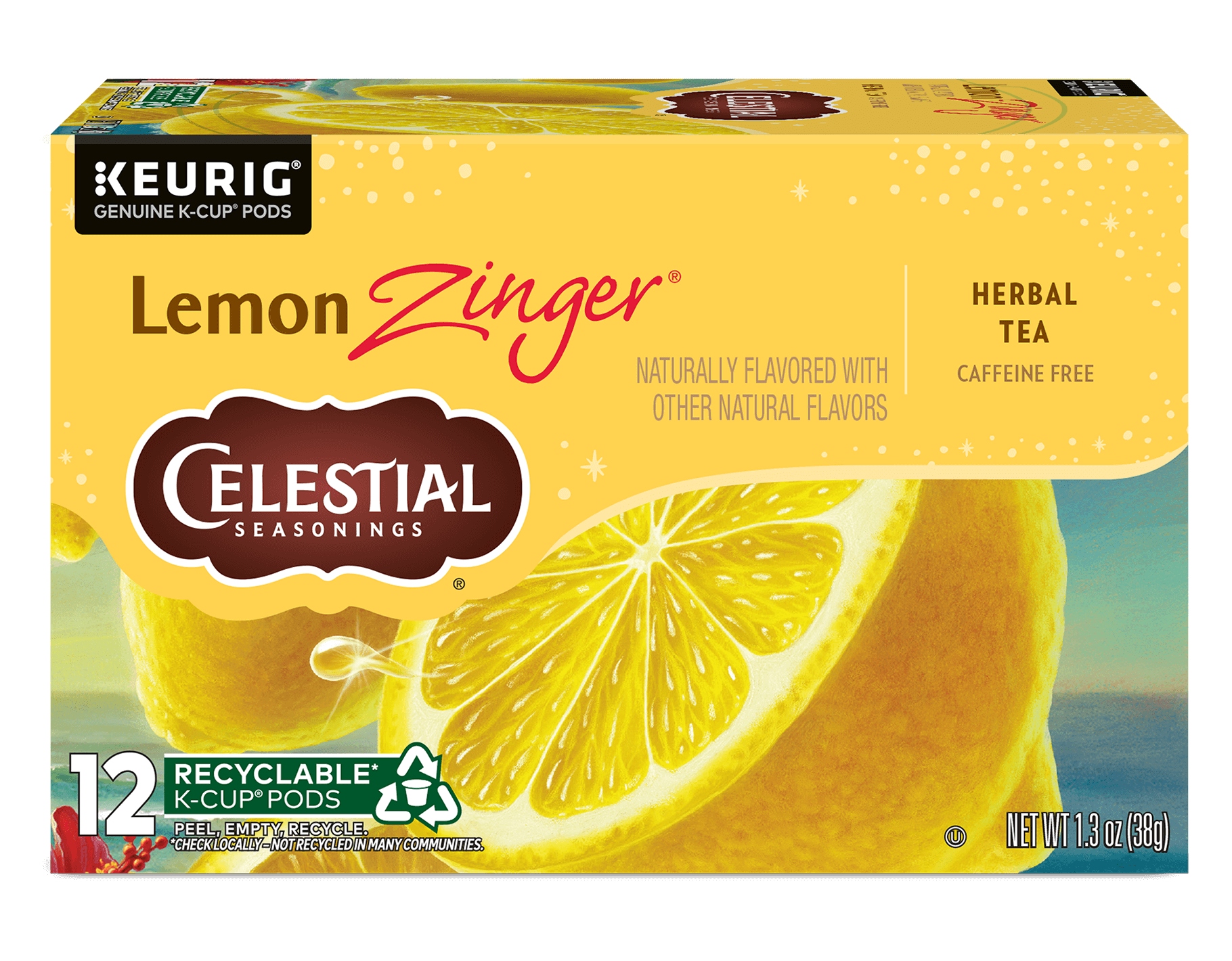 Lemon Zinger Herbal Tea K-Cup Pods