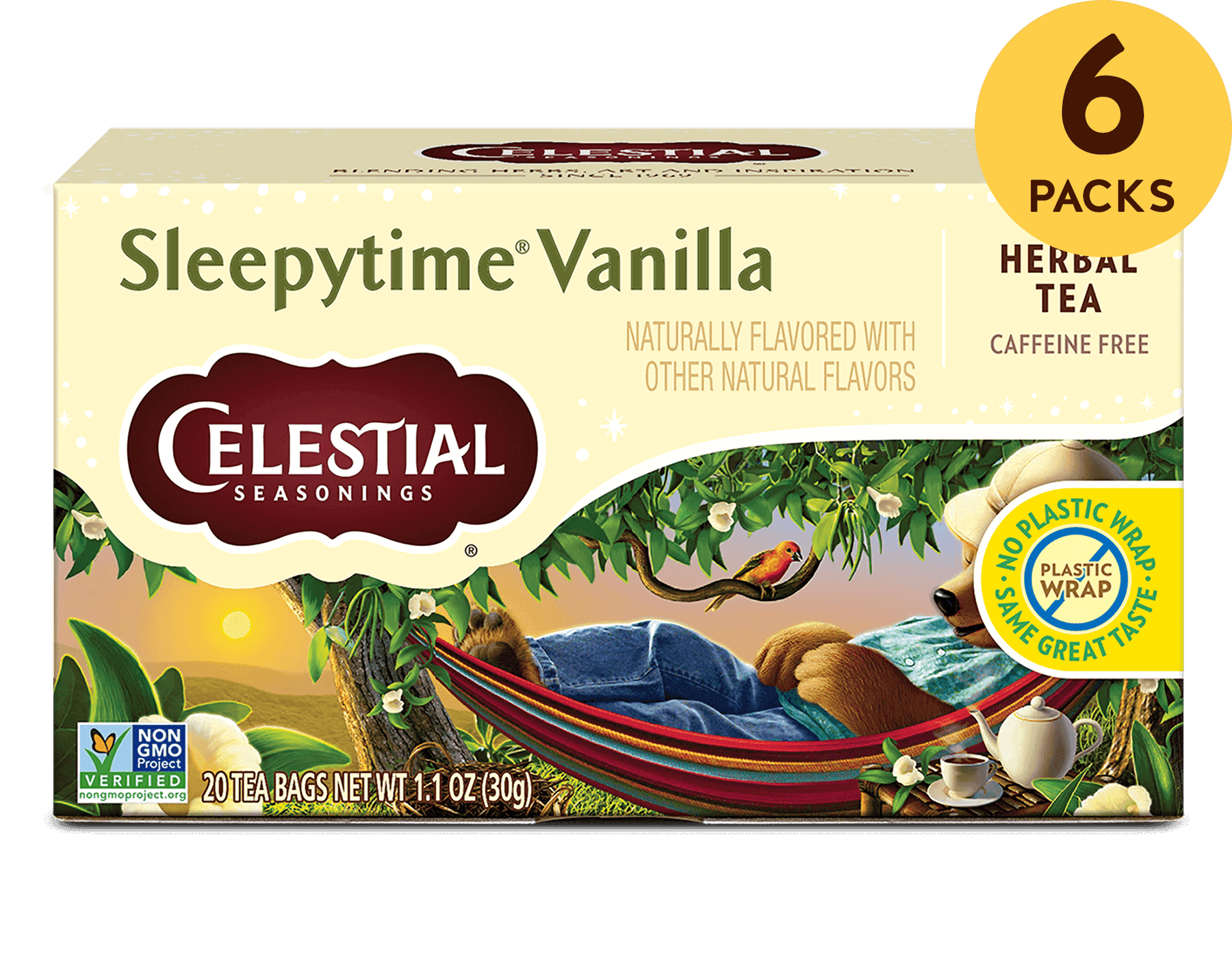 Sleepytime Vanilla Herbal Tea | Soothing Bedtime Blend – Celestial ...