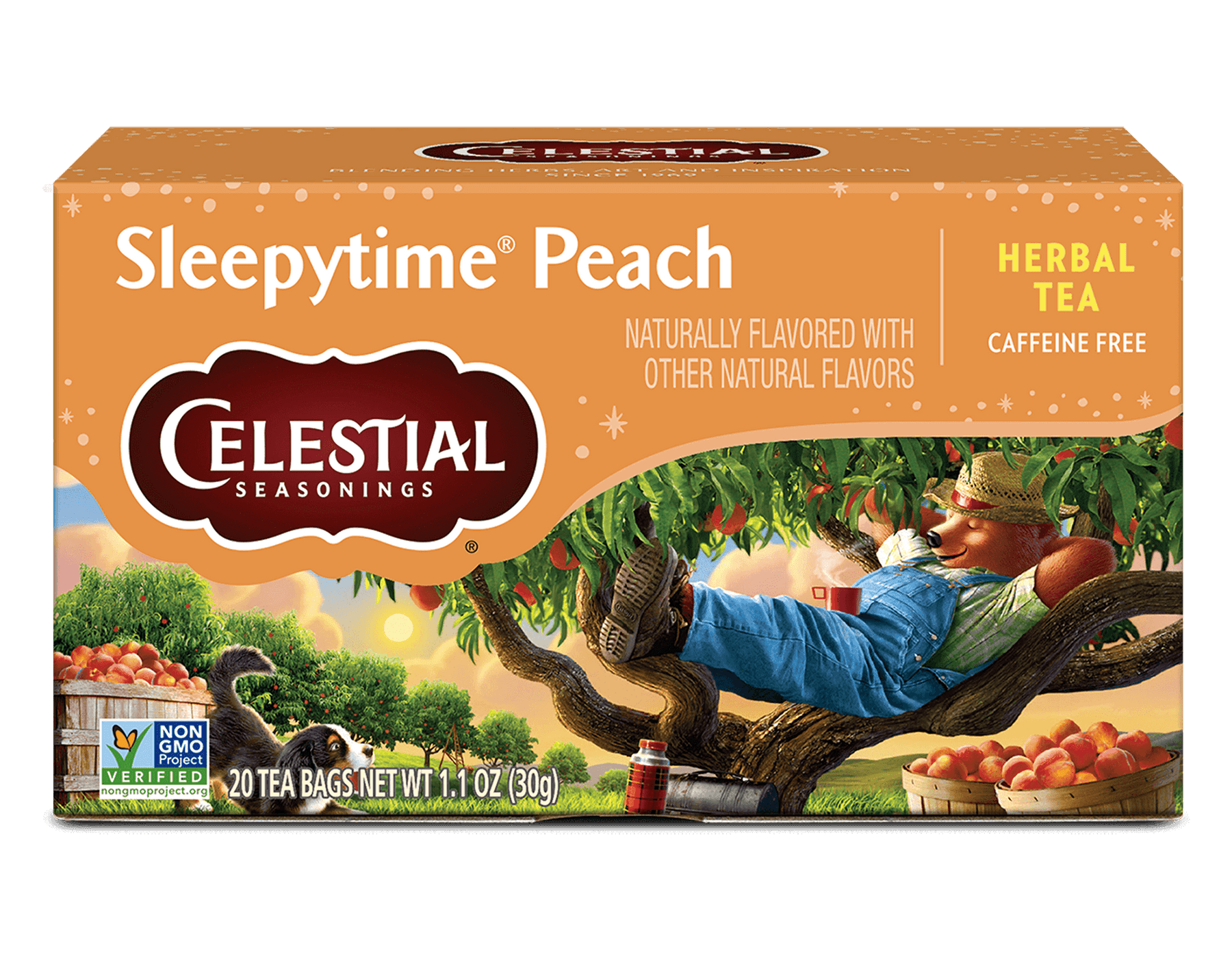 Sleepytime Peach Herbal Tea | Bedtime Peach Tea Blend – Celestial ...
