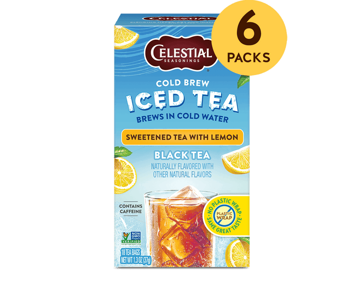 Cold Brew Iced Tea, Sweetened Tea with Lemon