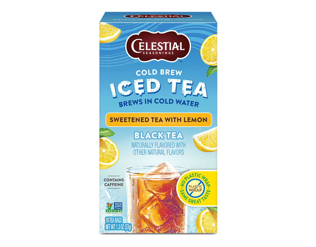 Cold Brew Iced Tea, Sweetened Tea with Lemon