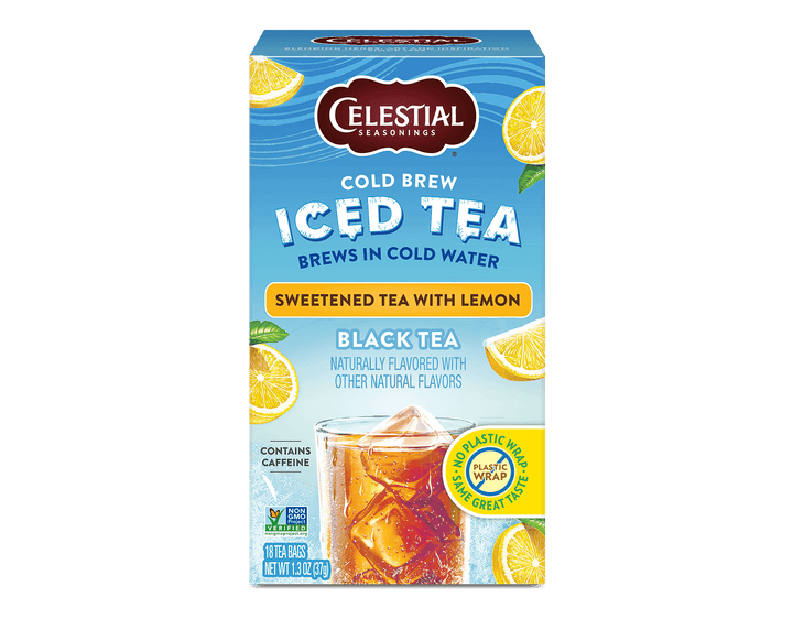 Cold Brew Iced Tea, Sweetened Tea with Lemon