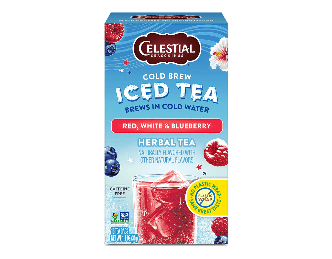 Cold Brew Iced Tea, Red, White & Blueberry