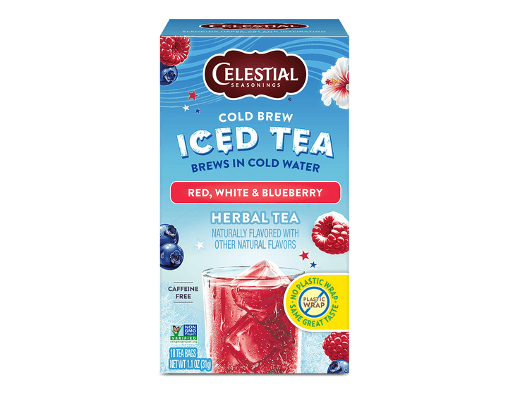 Cold Brew Iced Tea, Red, White & Blueberry