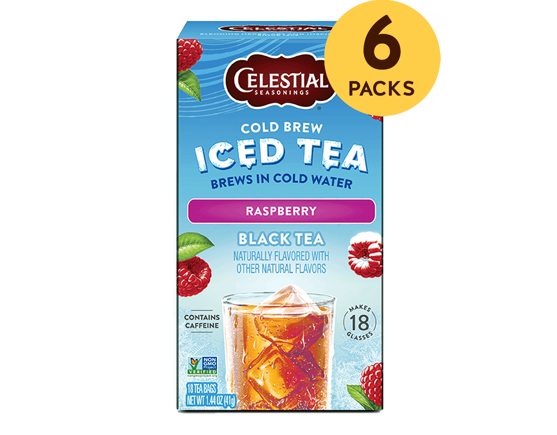 Cold Brew Raspberry Black Tea | Refreshing Iced Tea Blend – Celestial ...