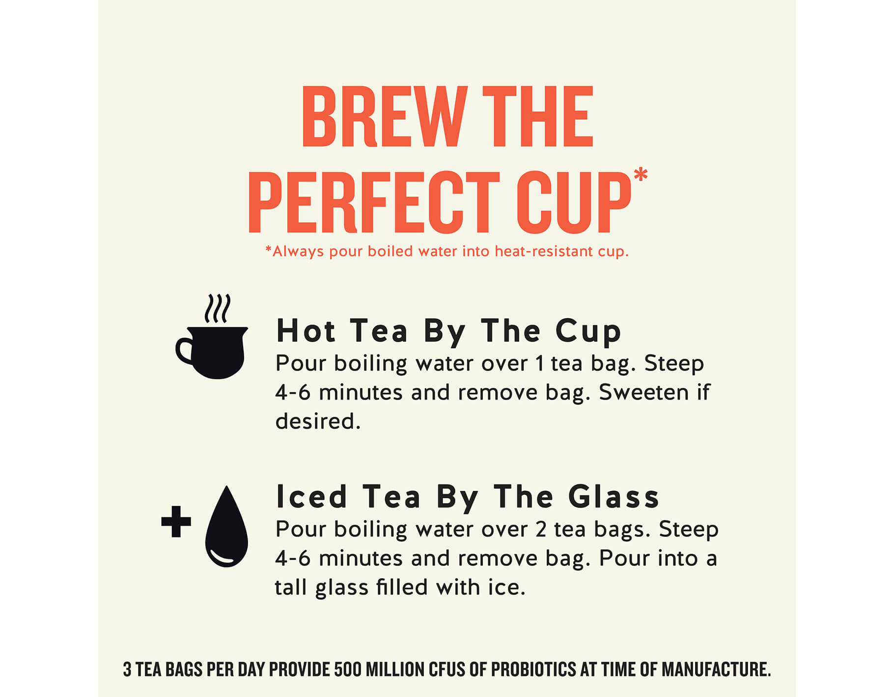 Peach + Probiotics Herbal Tea | Digestive Wellness Blend