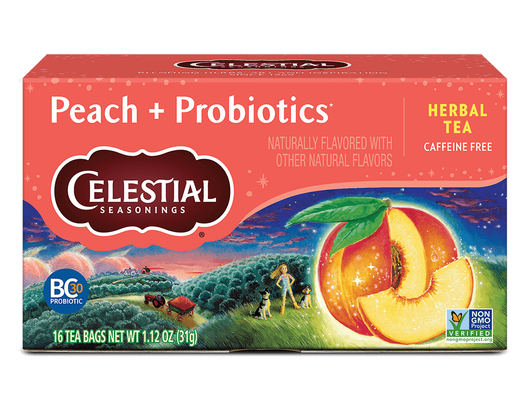 Peach + Probiotics Herbal Tea