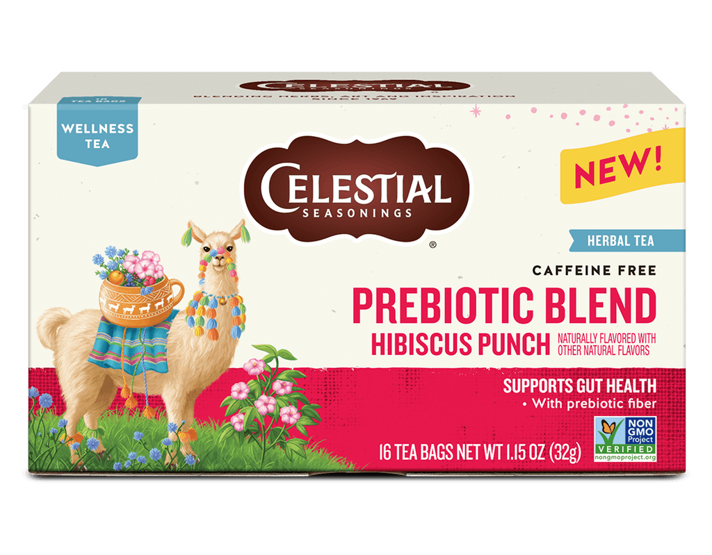 Prebiotic Blend Wellness Tea with Hibiscus – Celestial Seasonings Prebiotic Blend Wellness Tea with Hibiscus – Celestial Seasonings