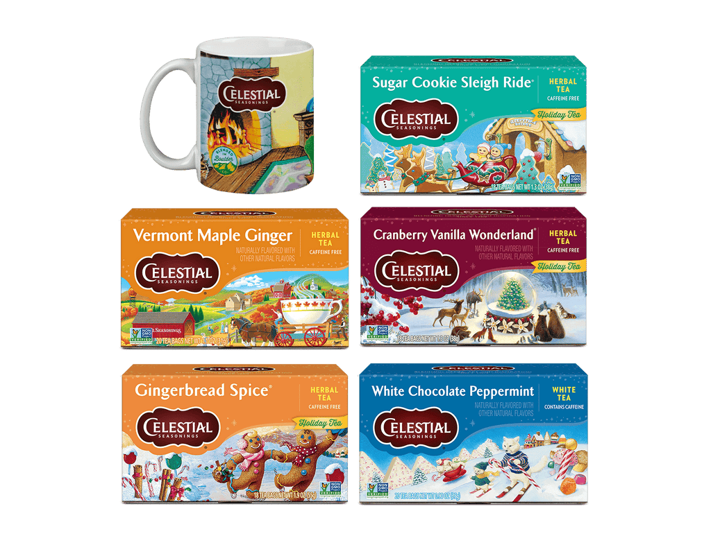 Festive Favorites Tea & Mug Gift Set – Celestial Seasonings