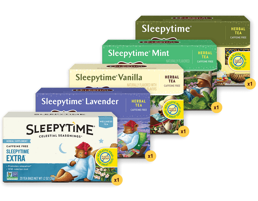 Sleepytime Favorites 5-Pack | Bedtime Tea Variety Pack Sampler