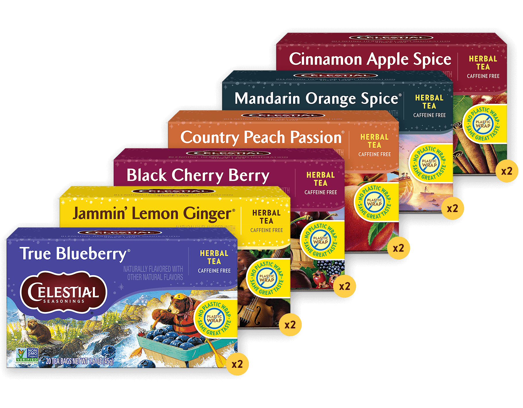Fruity Tea Variety Pack | 12 Flavorful Herbal Blends – Celestial Seasonings