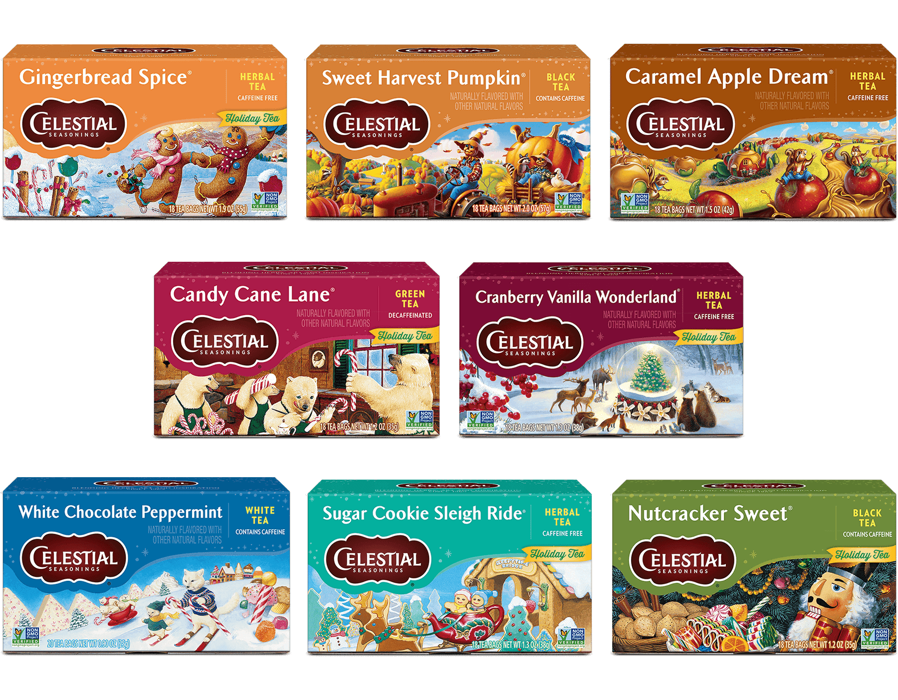 Holiday Tea Variety Pack | Festive Seasonal Herbal Teas – Celestial ...