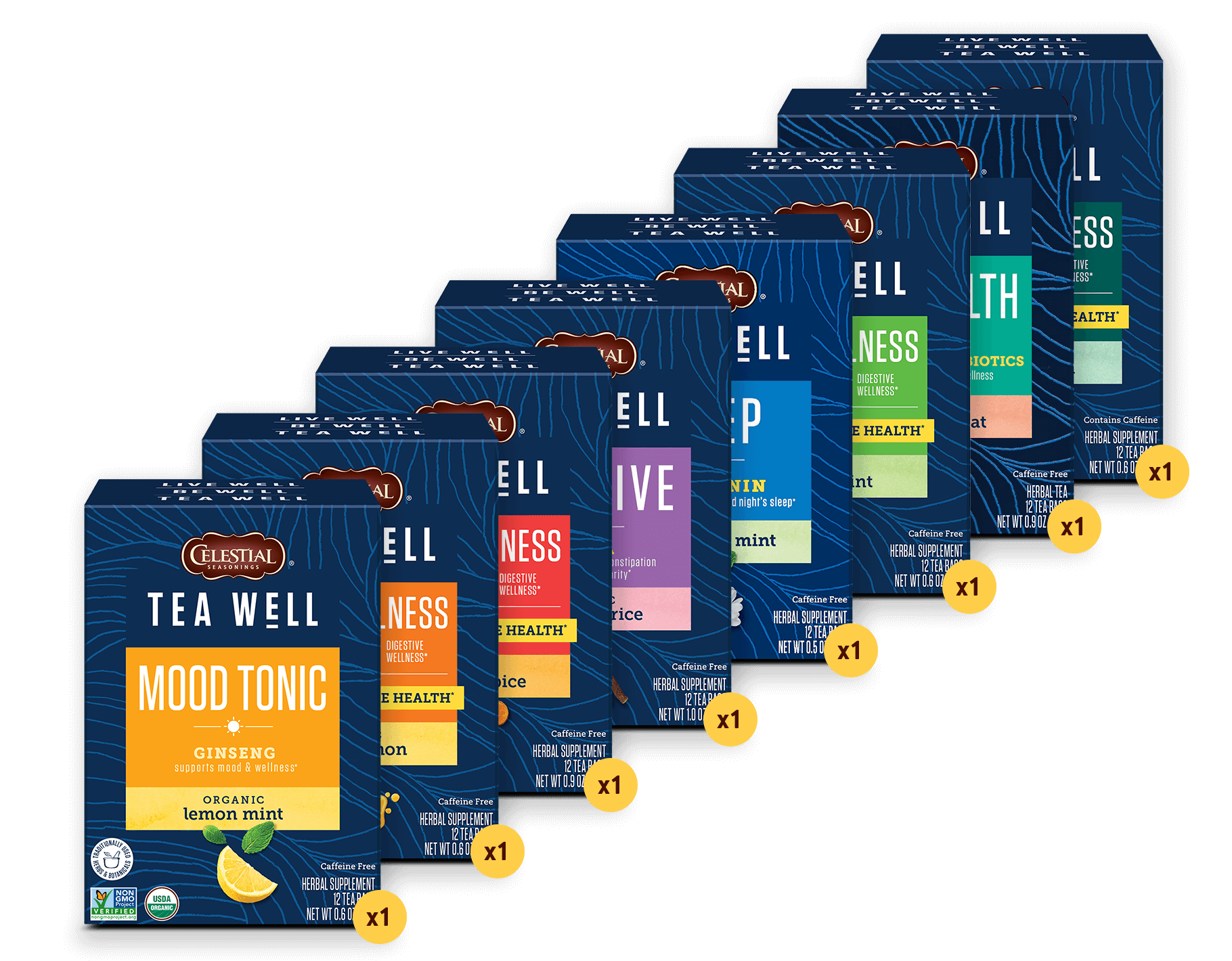 Wellness Tea Variety 8-Pack