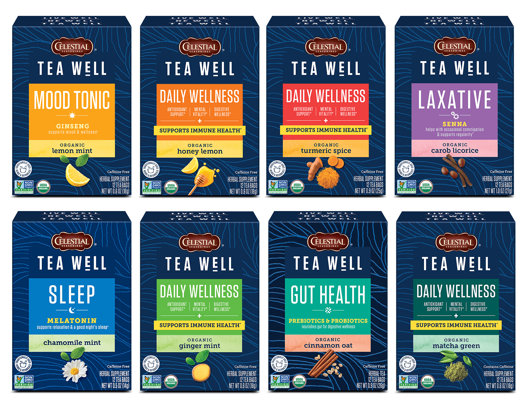 Wellness Tea Variety 8-Pack