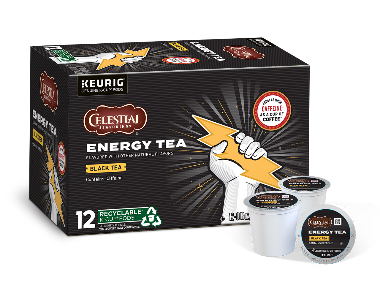 Energy Black Tea K-Cup Pods