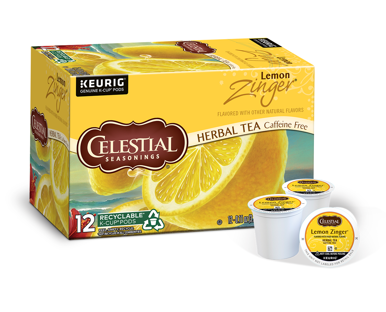 Lemon Zinger Herbal Tea K-Cup Pods